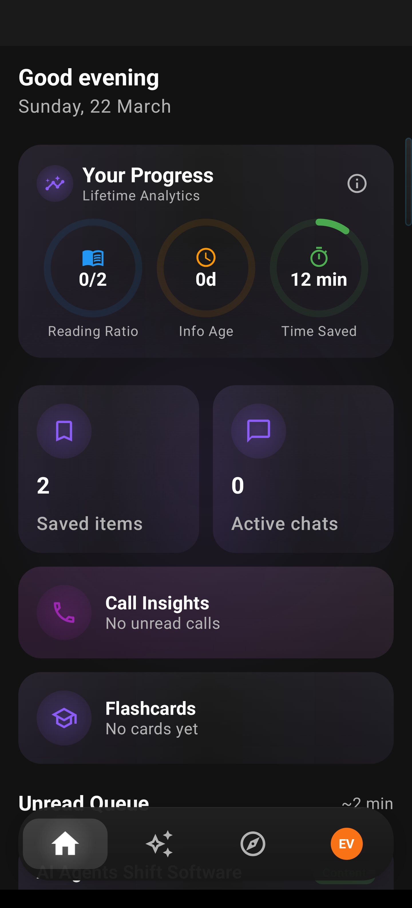 Arc Unread Queue Dashboard