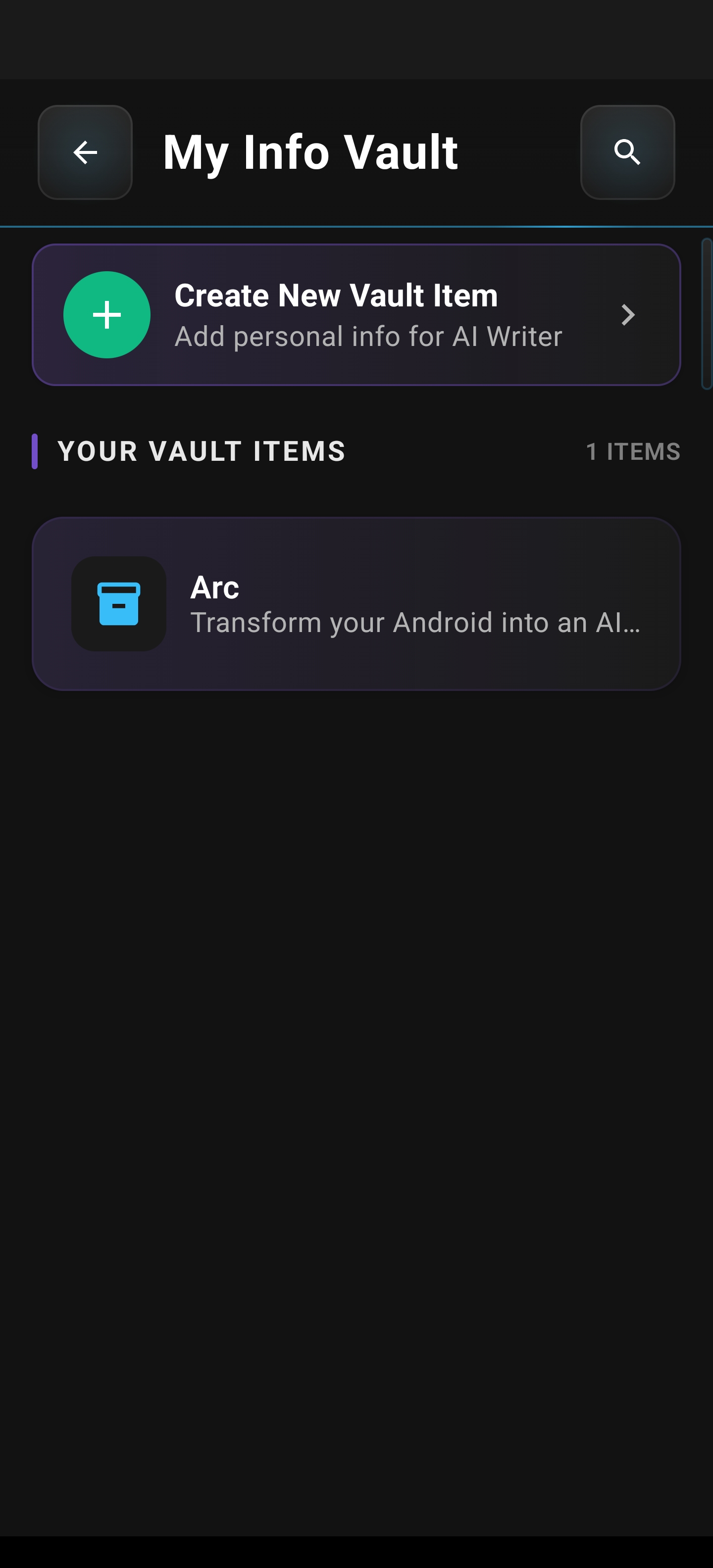 Mastering Your My Info Vault: Personalize Your AI with Arc